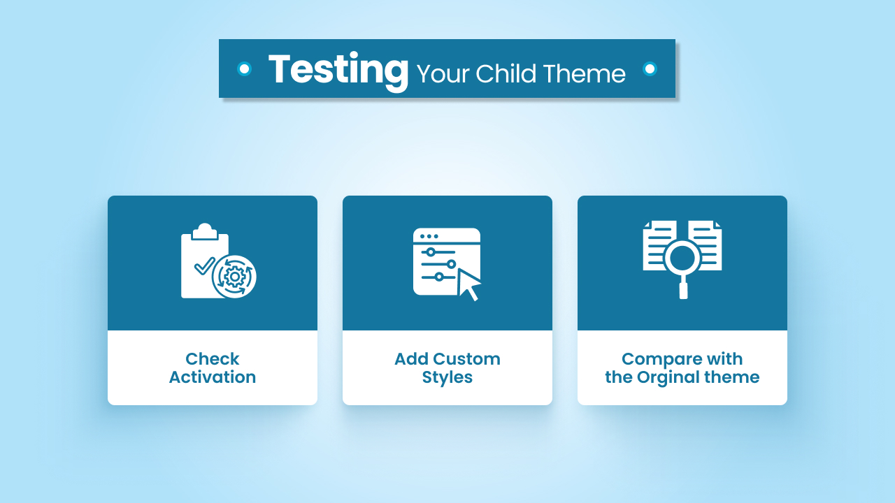 Testing Your Child Theme