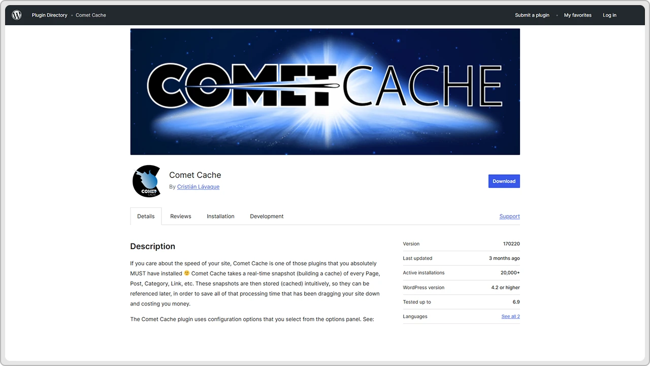 Comet Cache