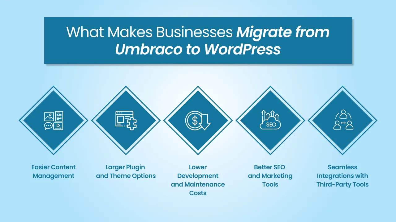 What Makes Businesses Migrate from Umbraco to WordPress