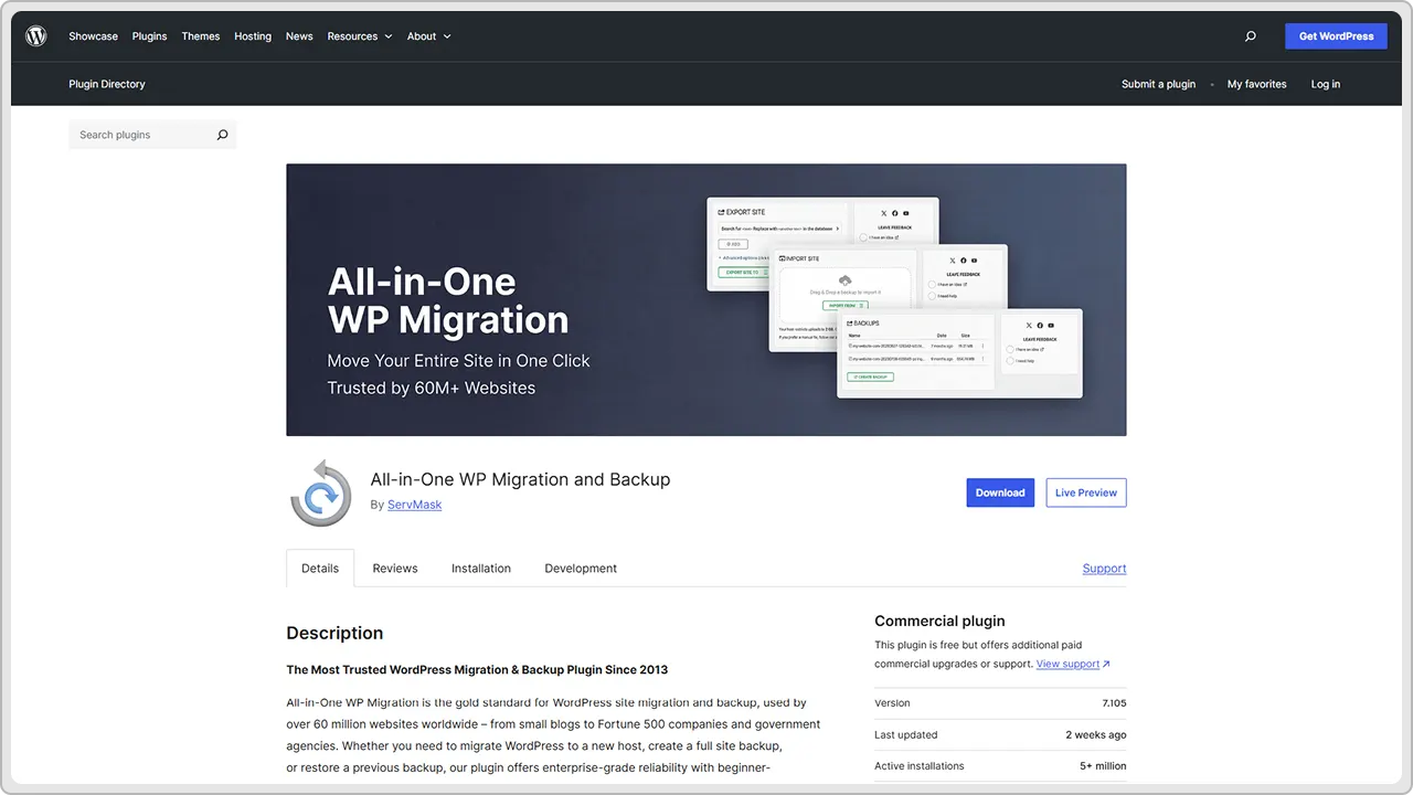 All-in-One WP Migration
