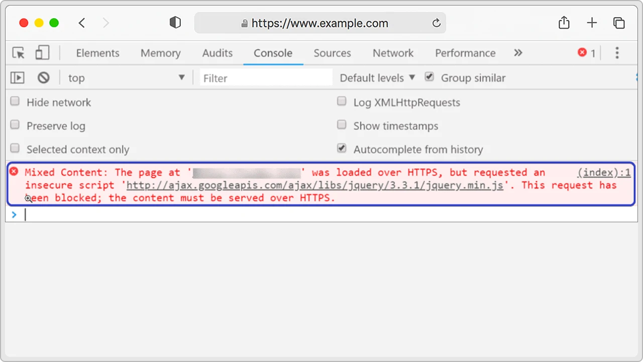 Mixed Content (HTTP and HTTPS Issues)